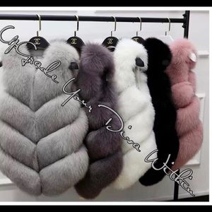 NWOT PINK Womans Faux Fur Vest